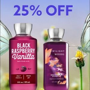 🆕(TWO) Bath and Body Works Shower Gel. 10 OZ